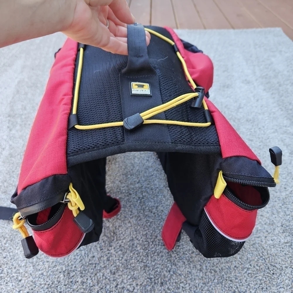 Mountainsmith Large Dog Pack SL3 Outdoor Hiking Red Backpack Adjustable Harness